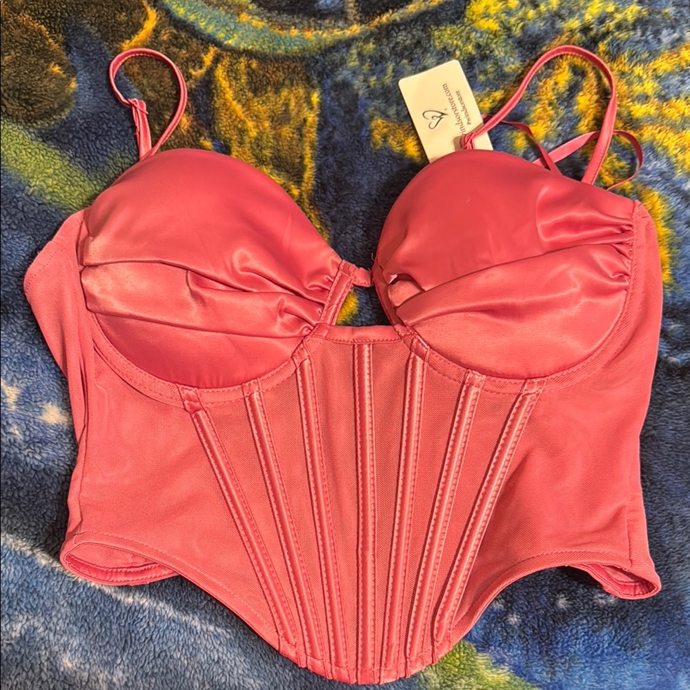 Pink Cropped Corset from Windsor